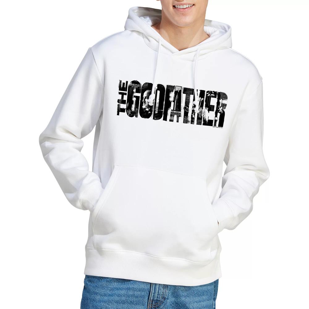 White - Lifestyle - The Godfather Mens Newspaper Logo Hoodie