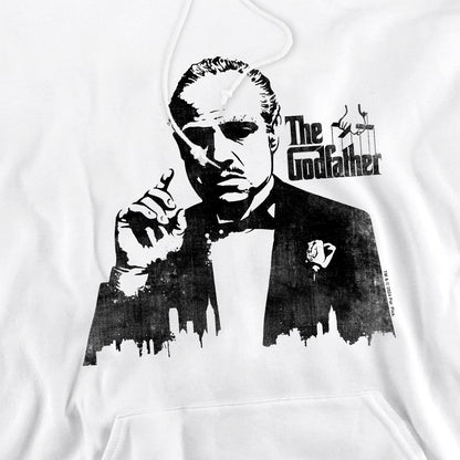 White - Pack Shot - The Godfather Mens Silhouette Hoodie