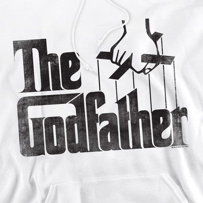 White - Pack Shot - The Godfather Mens Logo Hoodie