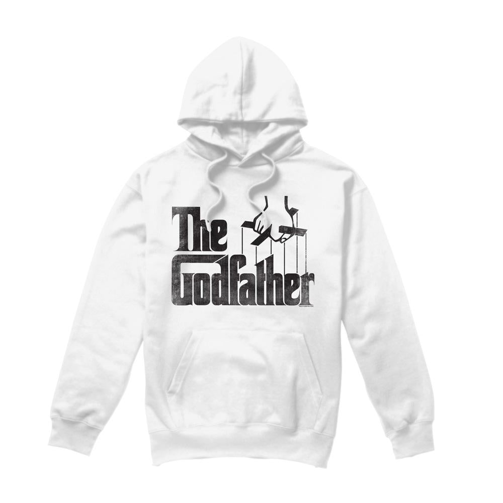 White - Front - The Godfather Mens Logo Hoodie