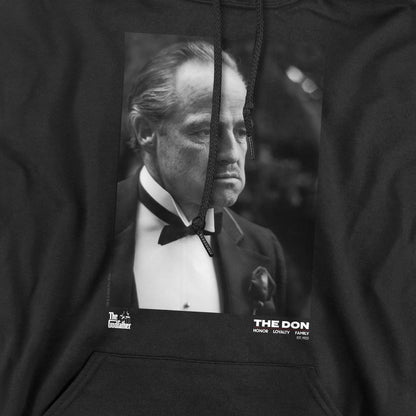 Black - Pack Shot - The Godfather Mens Don Vito Corleone Photograph Hoodie