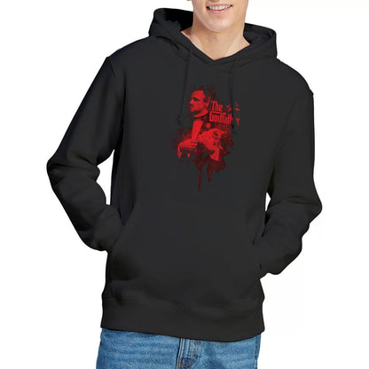Black - Lifestyle - The Godfather Mens Don Vito Corleone Drip Hoodie