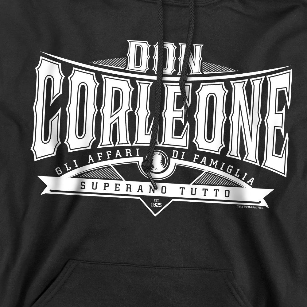 Black - Pack Shot - The Godfather Mens Don Vito Corleone Text Hoodie