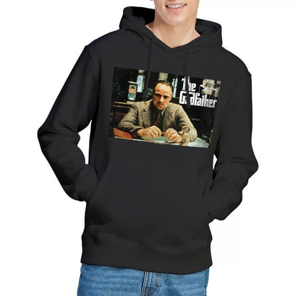Black - Lifestyle - The Godfather Mens Don Vito Corleone Picture Hoodie
