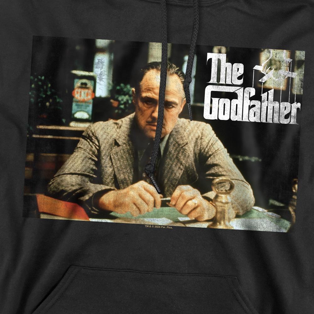 Black - Pack Shot - The Godfather Mens Don Vito Corleone Picture Hoodie