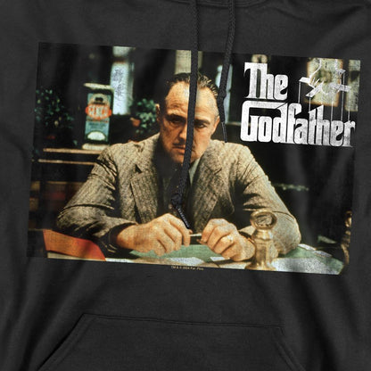 Black - Pack Shot - The Godfather Mens Don Vito Corleone Picture Hoodie