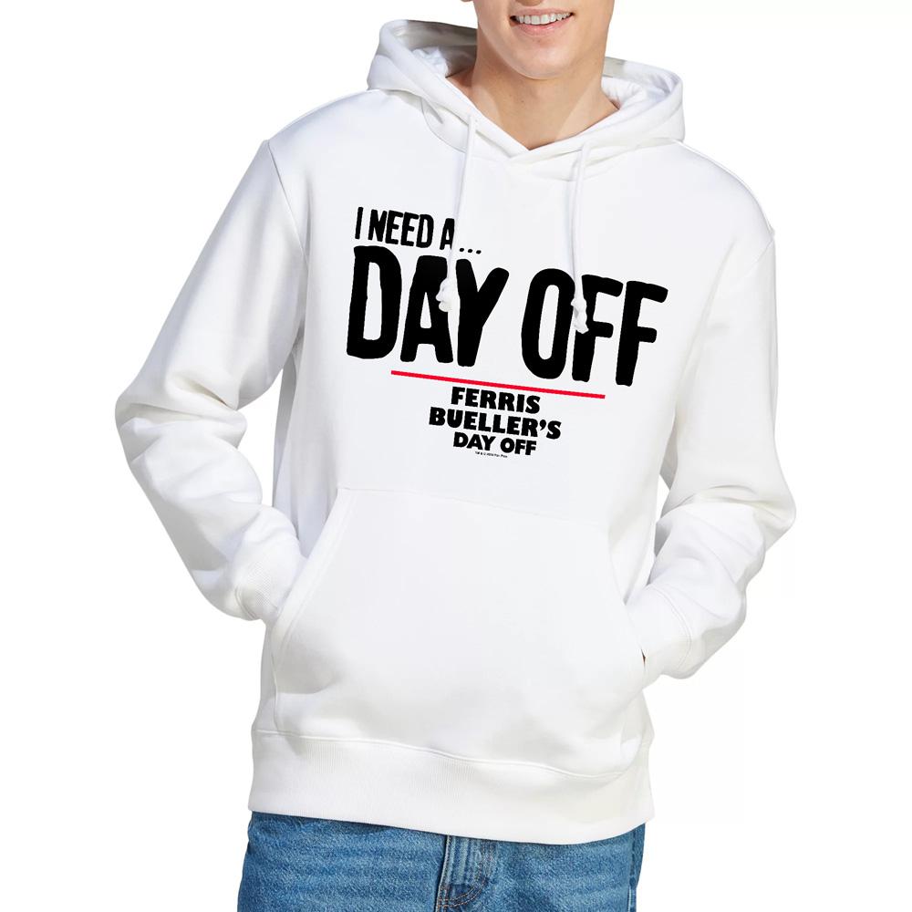 White - Lifestyle - Ferris Bueller´s Day Off Mens Ferris Bueller Needs A Day Off Hoodie