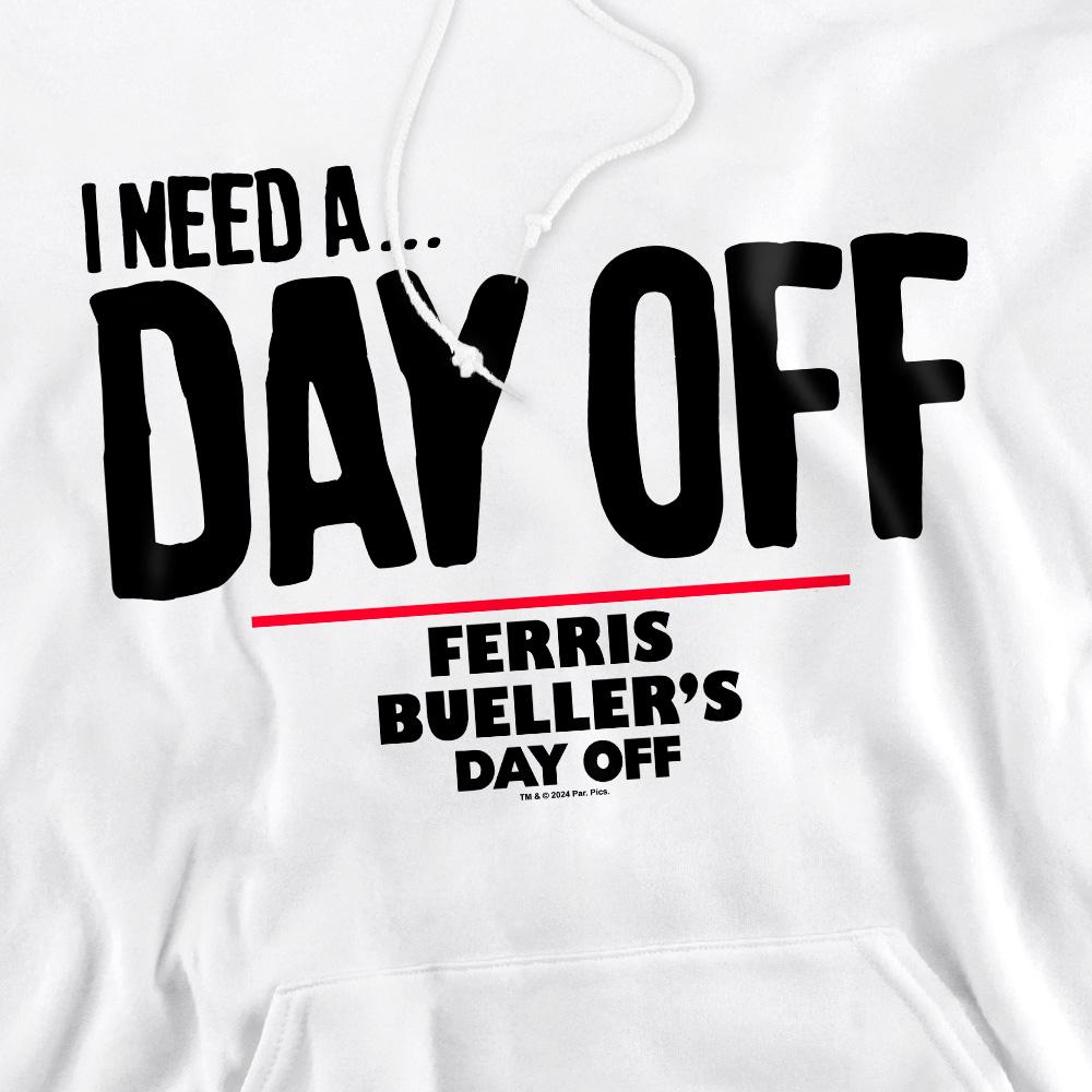 White - Pack Shot - Ferris Bueller´s Day Off Mens Ferris Bueller Needs A Day Off Hoodie