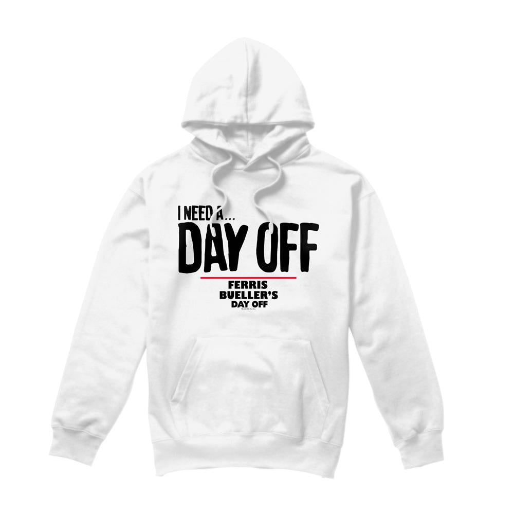 White - Front - Ferris Bueller´s Day Off Mens Ferris Bueller Needs A Day Off Hoodie