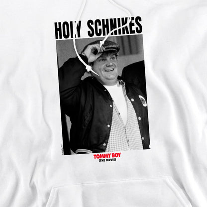 White - Pack Shot - Tommy Boy Mens Holy Schnikes Hoodie