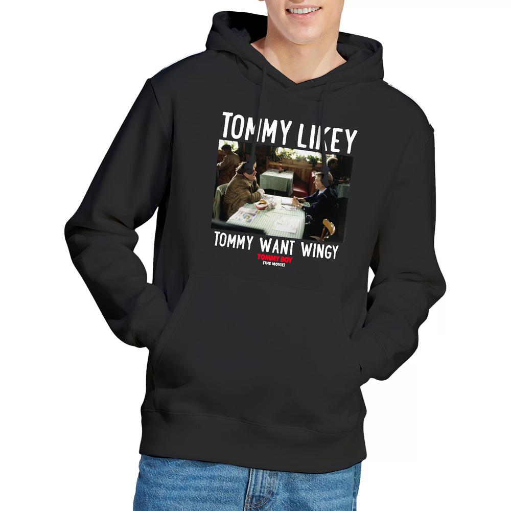 Black - Lifestyle - Tommy Boy Mens Tommy Likey Hoodie