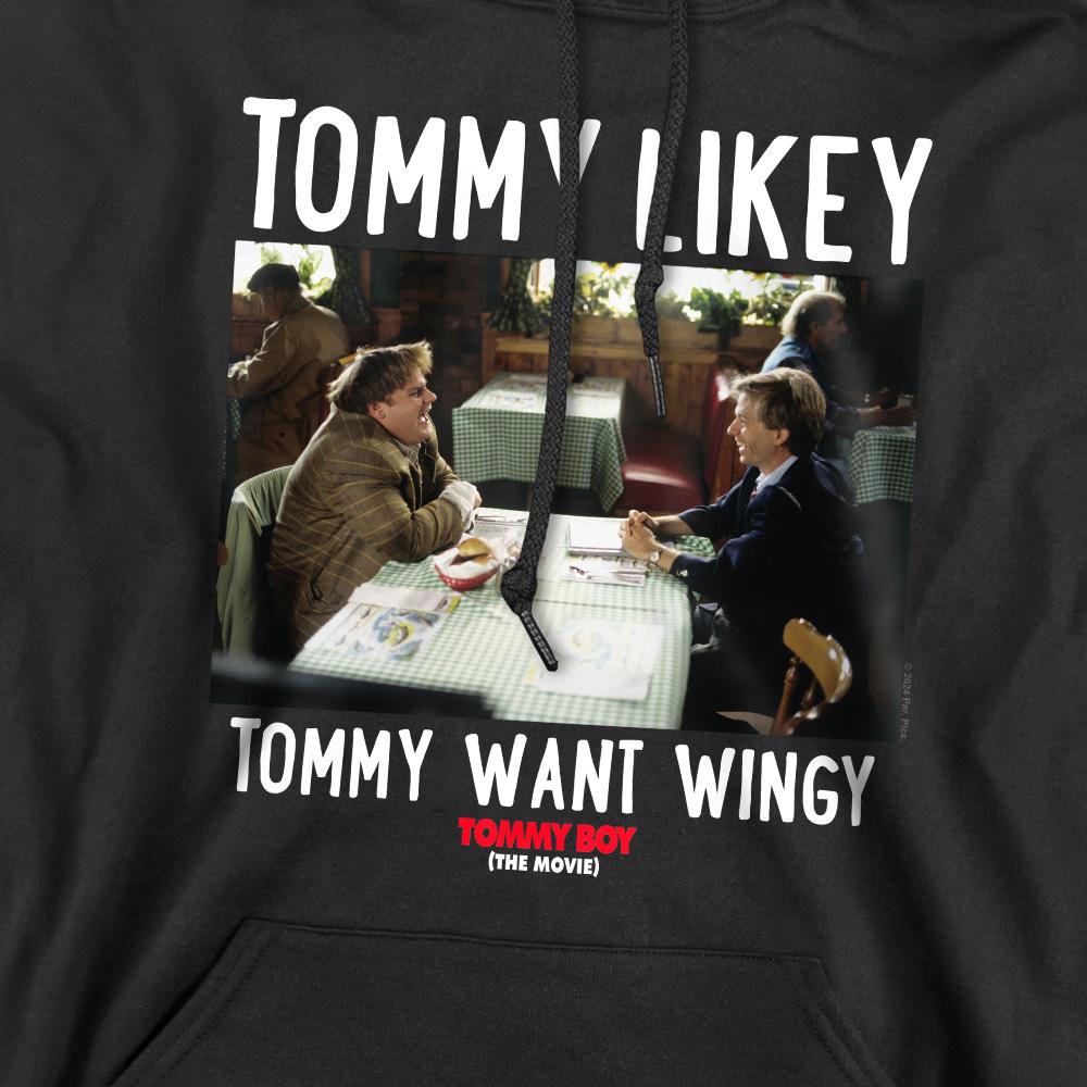 Black - Pack Shot - Tommy Boy Mens Tommy Likey Hoodie