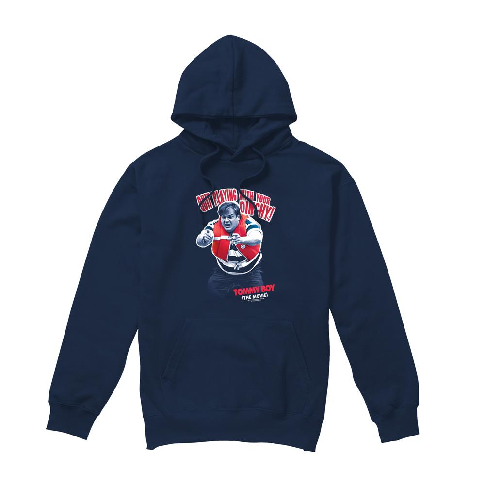 Navy - Front - Tommy Boy Mens Dinghy Hoodie