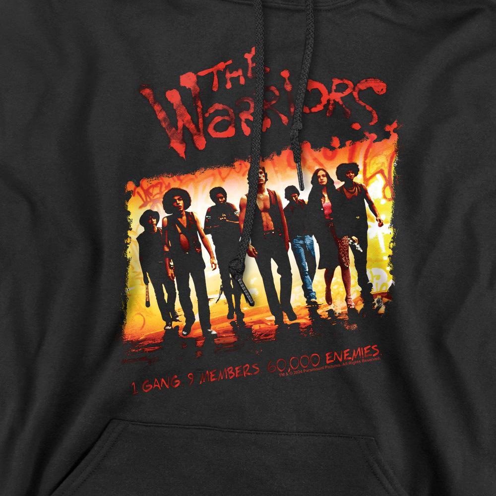 Black - Side - The Warriors Mens One Gang Hoodie