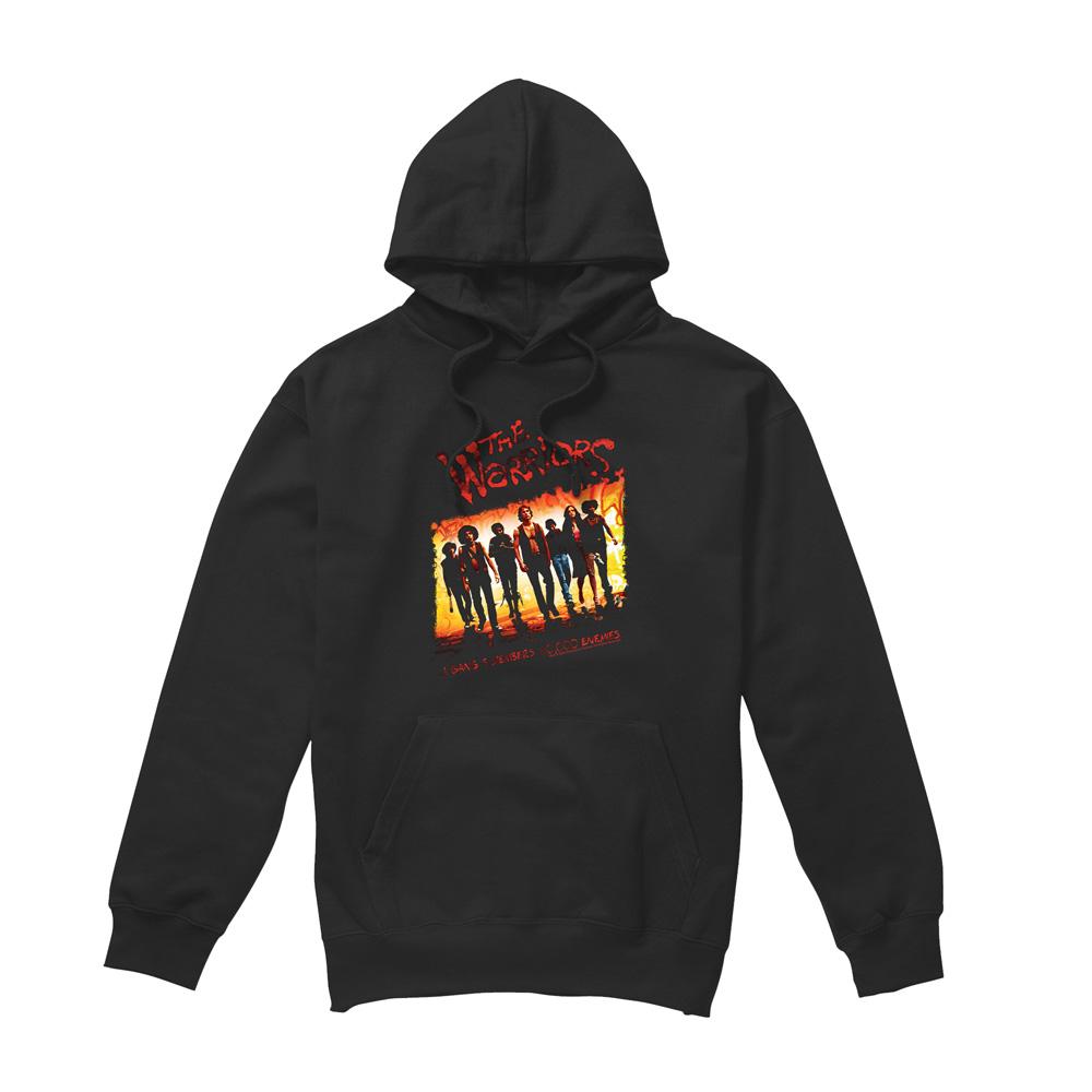Black - Front - The Warriors Mens One Gang Hoodie