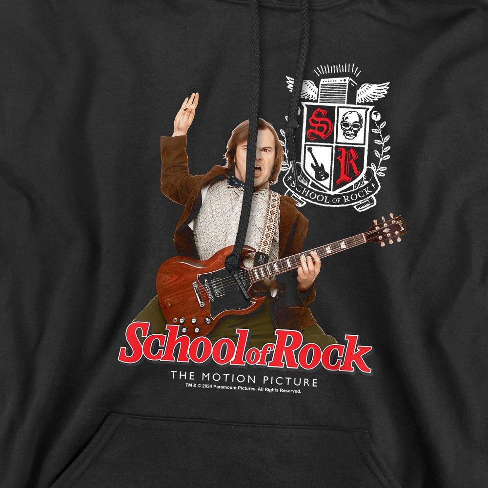 Black - Pack Shot - School of Rock Mens The Teacher Is In Hoodie