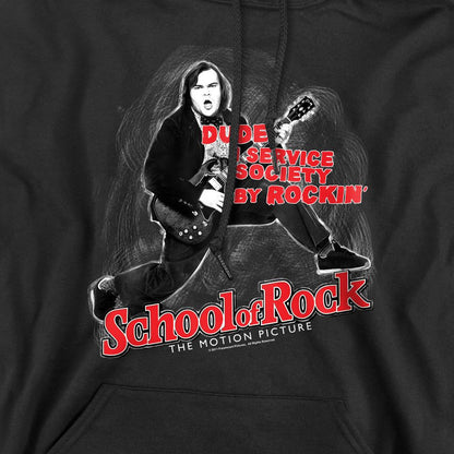 Black - Pack Shot - School of Rock Mens Rockin Hoodie