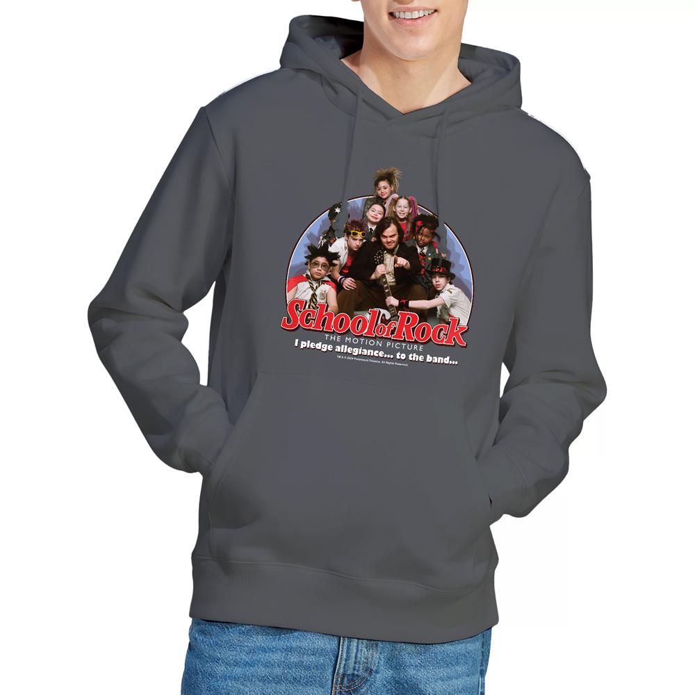 Charcoal - Lifestyle - School of Rock Mens I Pledge Allegiance Hoodie