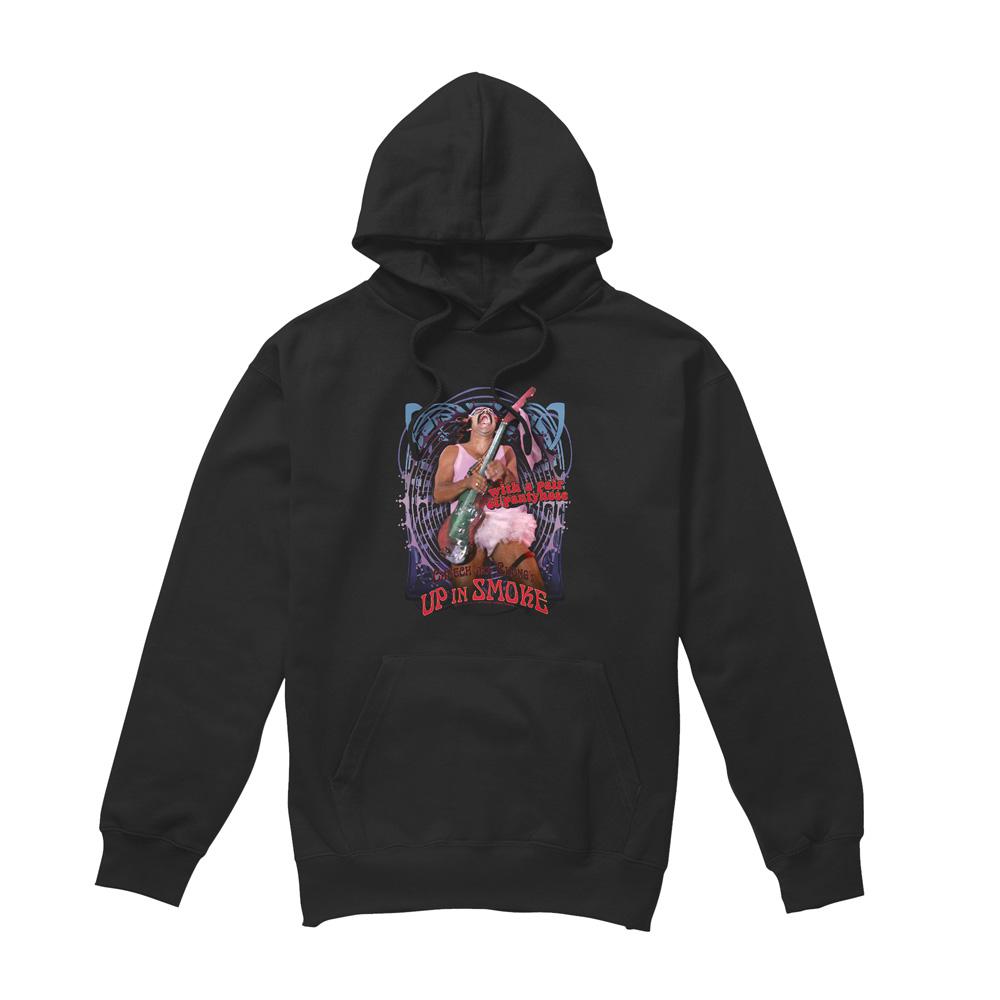 Black - Front - Cheech & Chong Mens Up In Smoke Pantyhose Hoodie