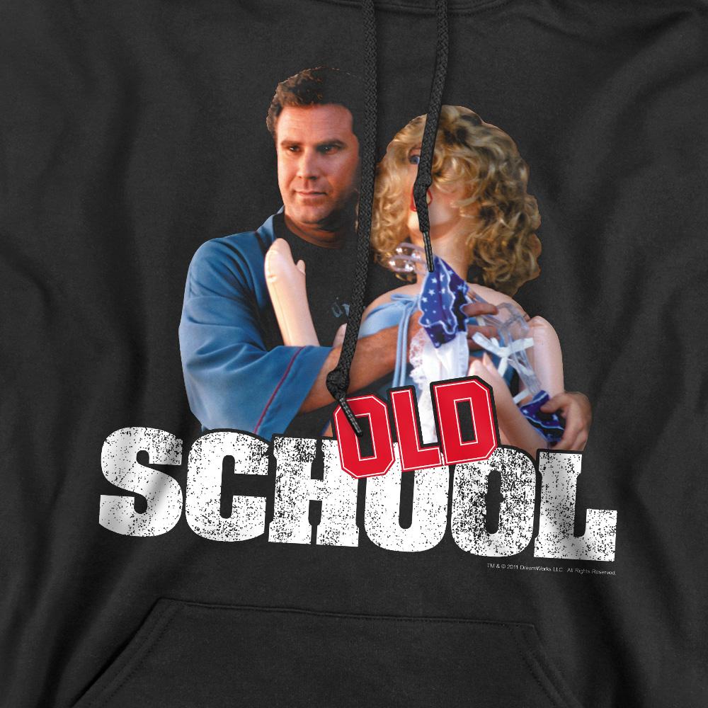 Black - Pack Shot - Old School Mens Frank And Friend Hoodie