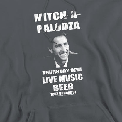 Charcoal - Pack Shot - Old School Mens Mitchapalooza Hoodie