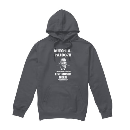 Charcoal - Front - Old School Mens Mitchapalooza Hoodie