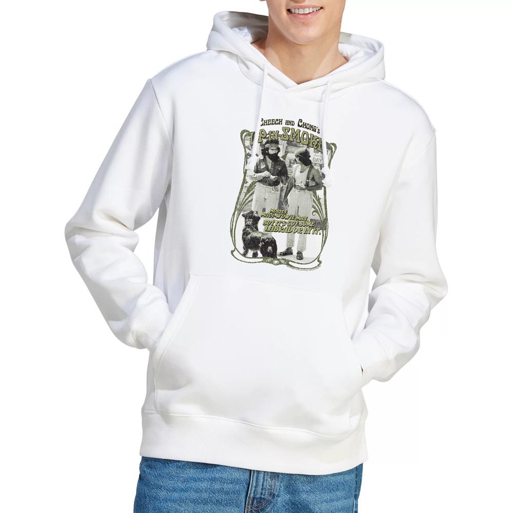White - Lifestyle - Cheech & Chong Mens Up In Smoke Labrador Hoodie