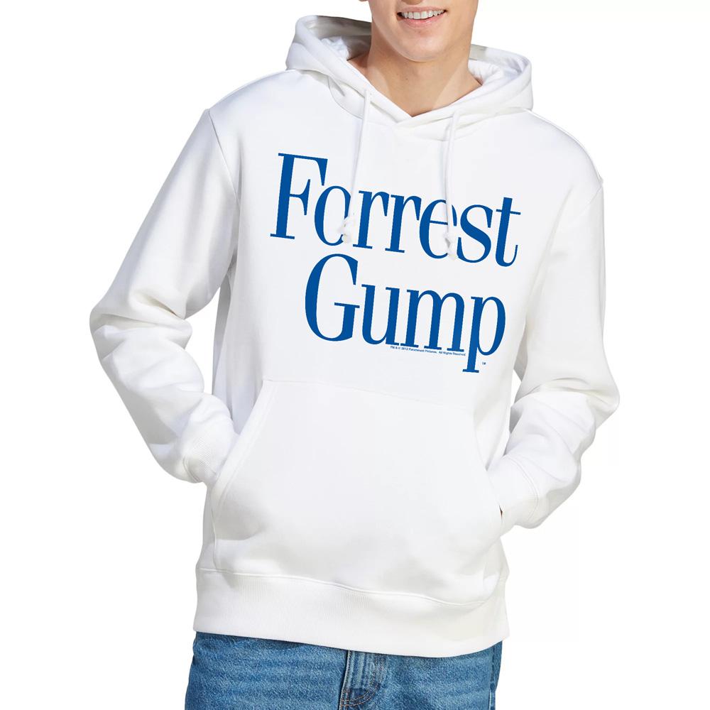 White - Lifestyle - Forrest Gump Mens Logo Hoodie