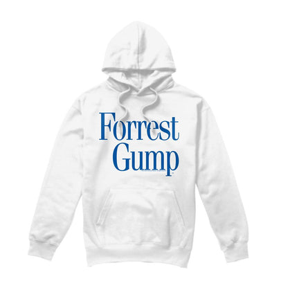 White - Front - Forrest Gump Mens Logo Hoodie