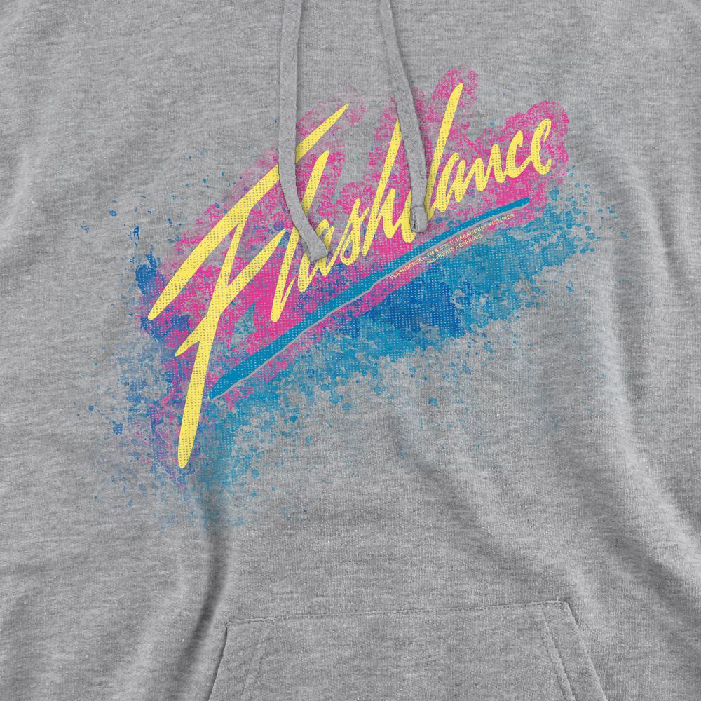 Sport Heather - Pack Shot - Flashdance Mens Spray Logo Hoodie