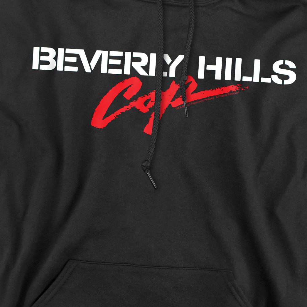 Black - Side - Beverly Hills Cop Mens Logo Hoodie