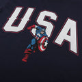 Navy-White-Red - Lifestyle - Captain America Mens USA T-Shirt