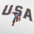 White-Black-Red - Lifestyle - Captain America Mens USA T-Shirt