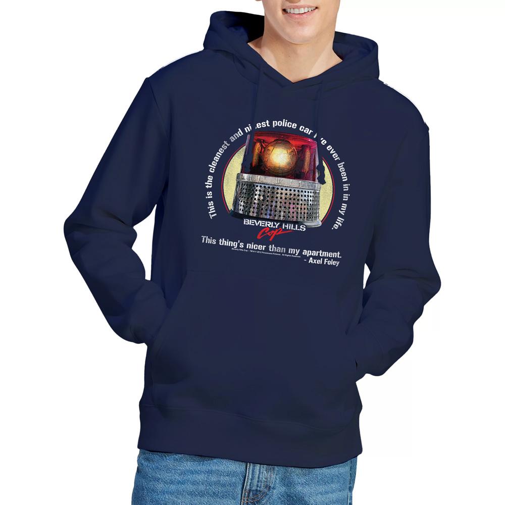 Navy - Lifestyle - Beverly Hills Cop Mens Nicest Police Car Hoodie