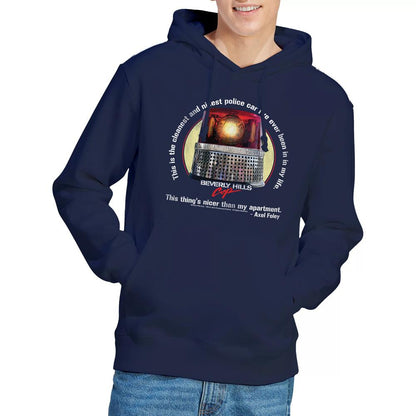 Navy - Lifestyle - Beverly Hills Cop Mens Nicest Police Car Hoodie