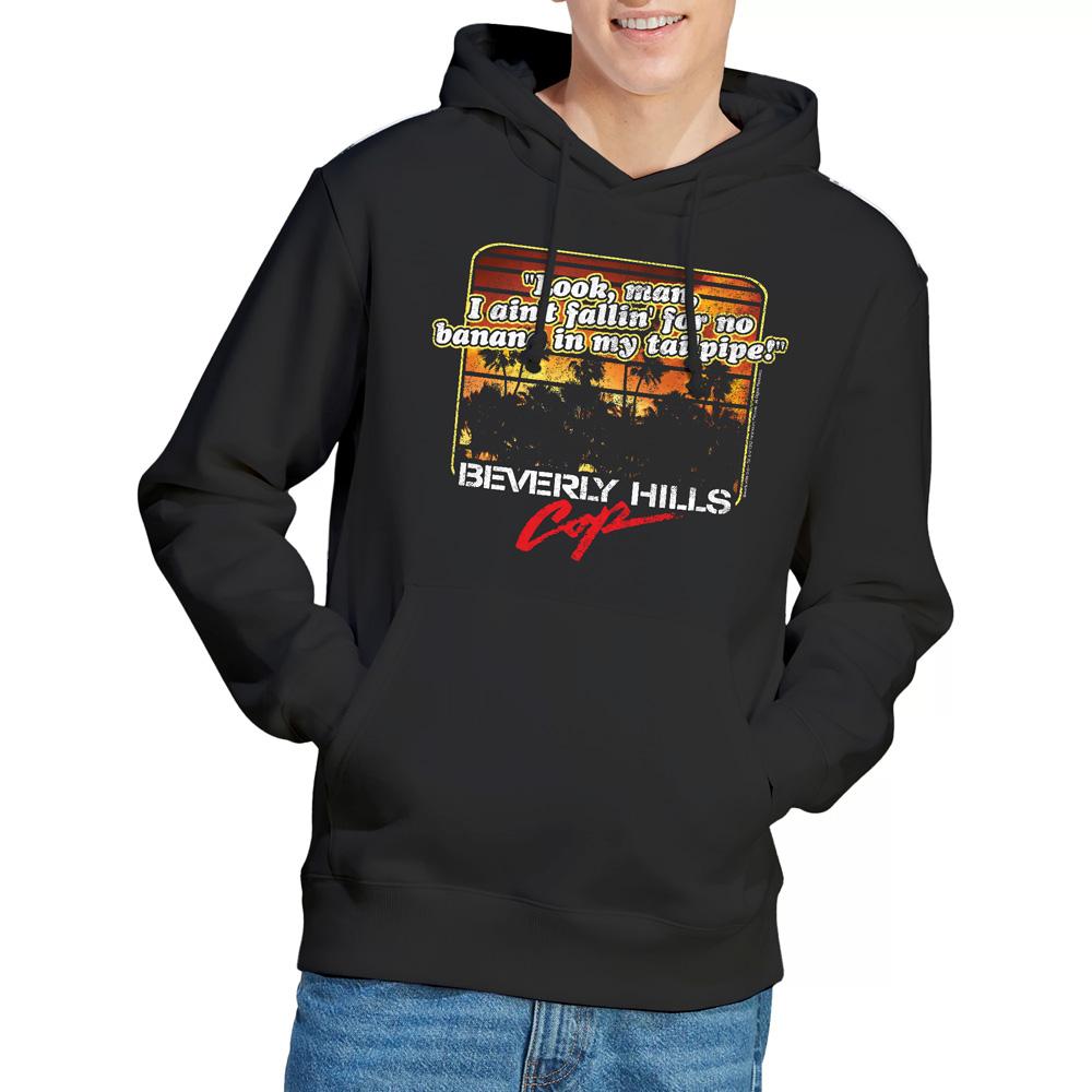 Black - Lifestyle - Beverly Hills Cop Mens Banana In My Tailpipe Hoodie