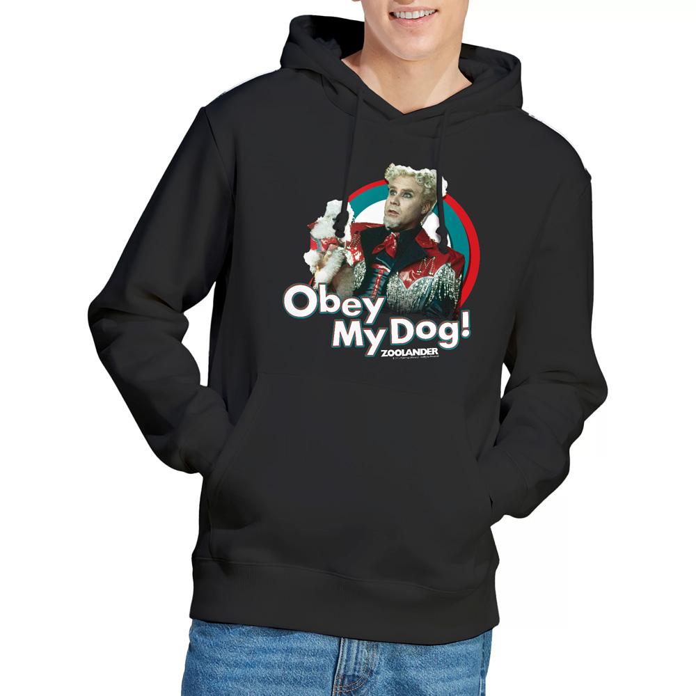 Black - Lifestyle - Zoolander Mens Obey My Dog Hoodie