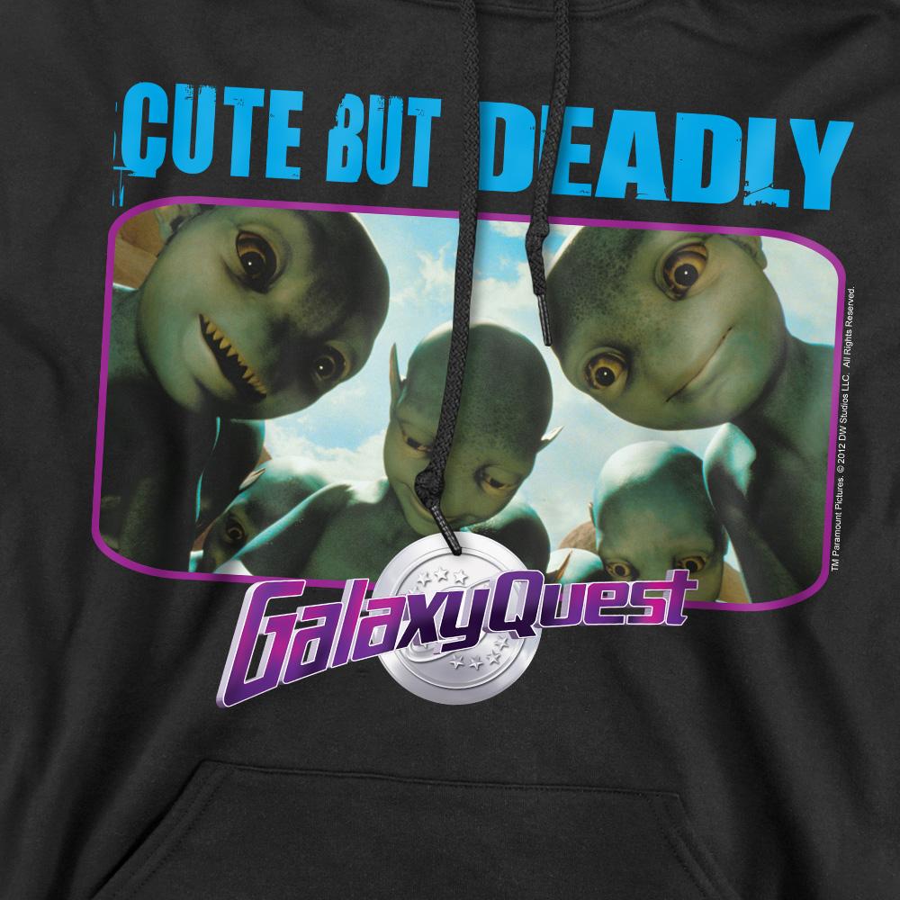 Black - Pack Shot - Galaxy Quest Mens Cute But Deadly Hoodie