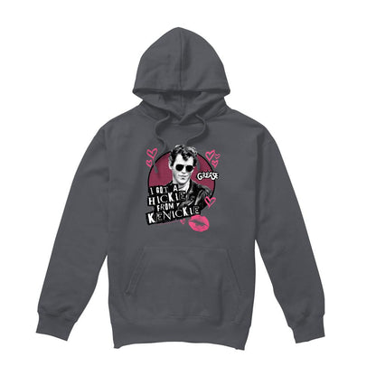 Charcoal - Front - Grease Mens Kenickie Hoodie