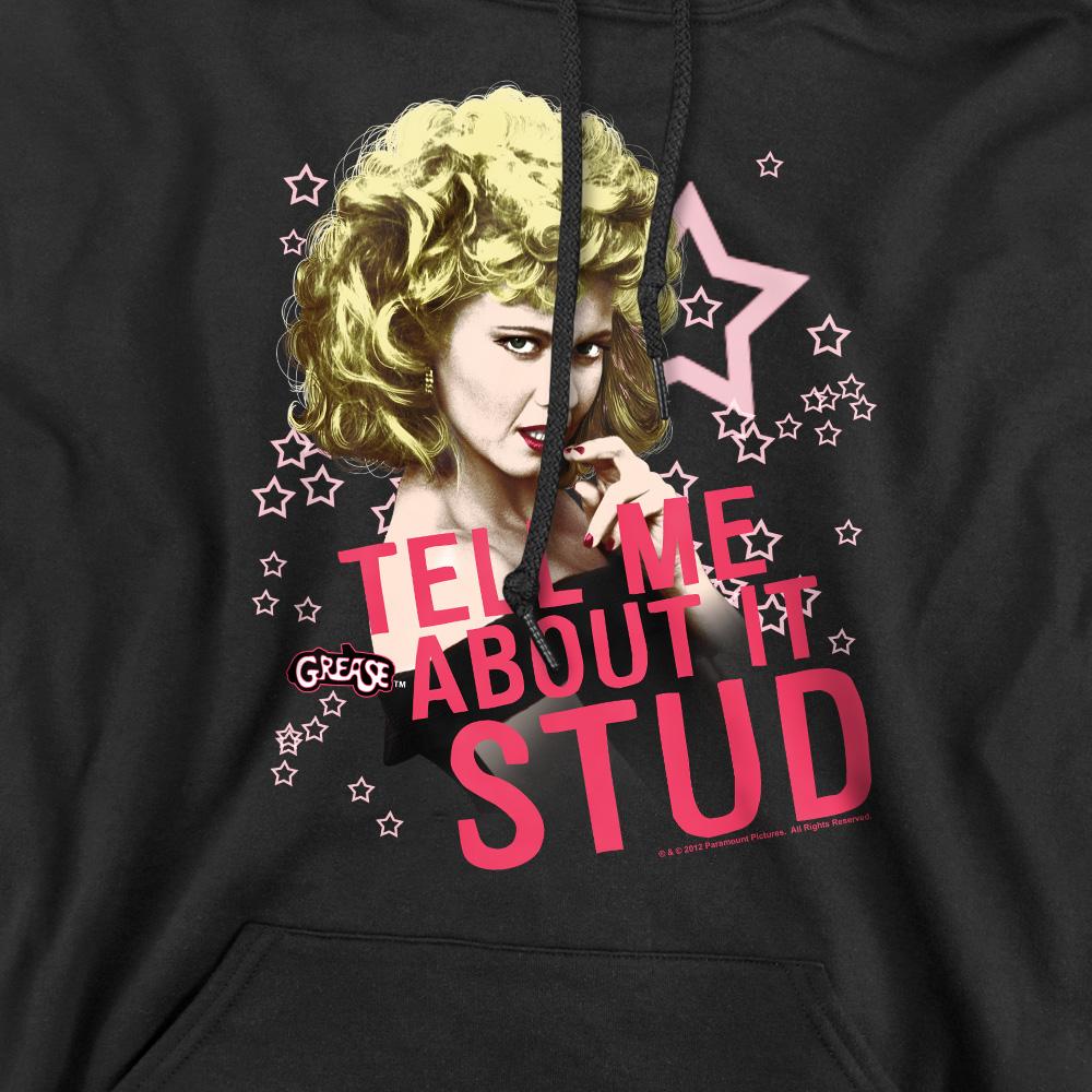 Black - Pack Shot - Grease Mens Tell Me About It Stud Hoodie