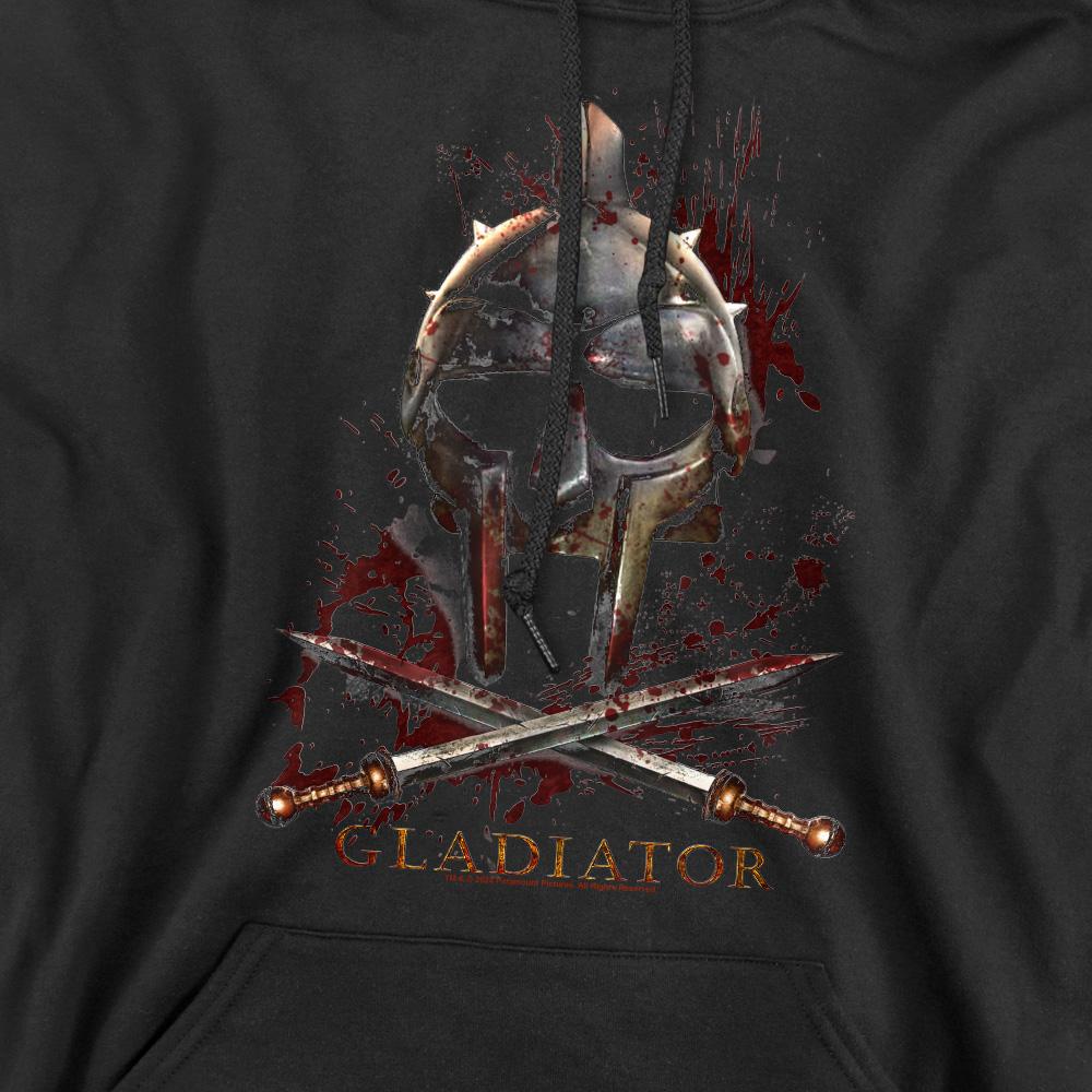 Black - Pack Shot - Gladiator Mens Helmet Hoodie