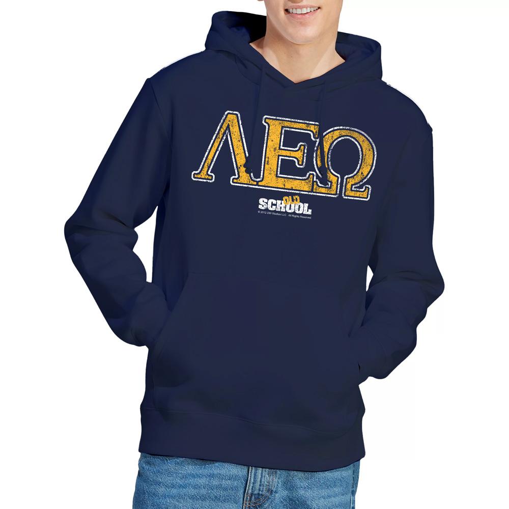 Navy - Lifestyle - Old School Mens Leo Hoodie
