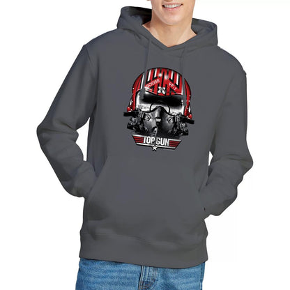 Charcoal - Lifestyle - Top Gun Mens Goose Helmet Hoodie