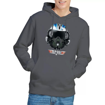 Charcoal - Lifestyle - Top Gun Mens Iceman Helmet Hoodie