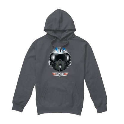 Charcoal - Front - Top Gun Mens Iceman Helmet Hoodie