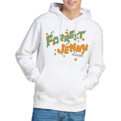 White - Lifestyle - Forrest Gump Mens Peas And Carrots Hoodie