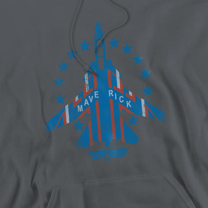 Charcoal - Pack Shot - Top Gun Mens Maverick Hoodie