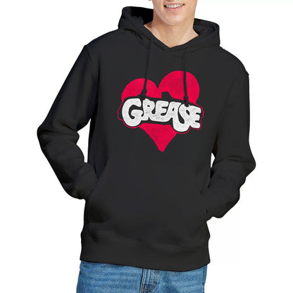Black - Lifestyle - Grease Mens Heart Hoodie