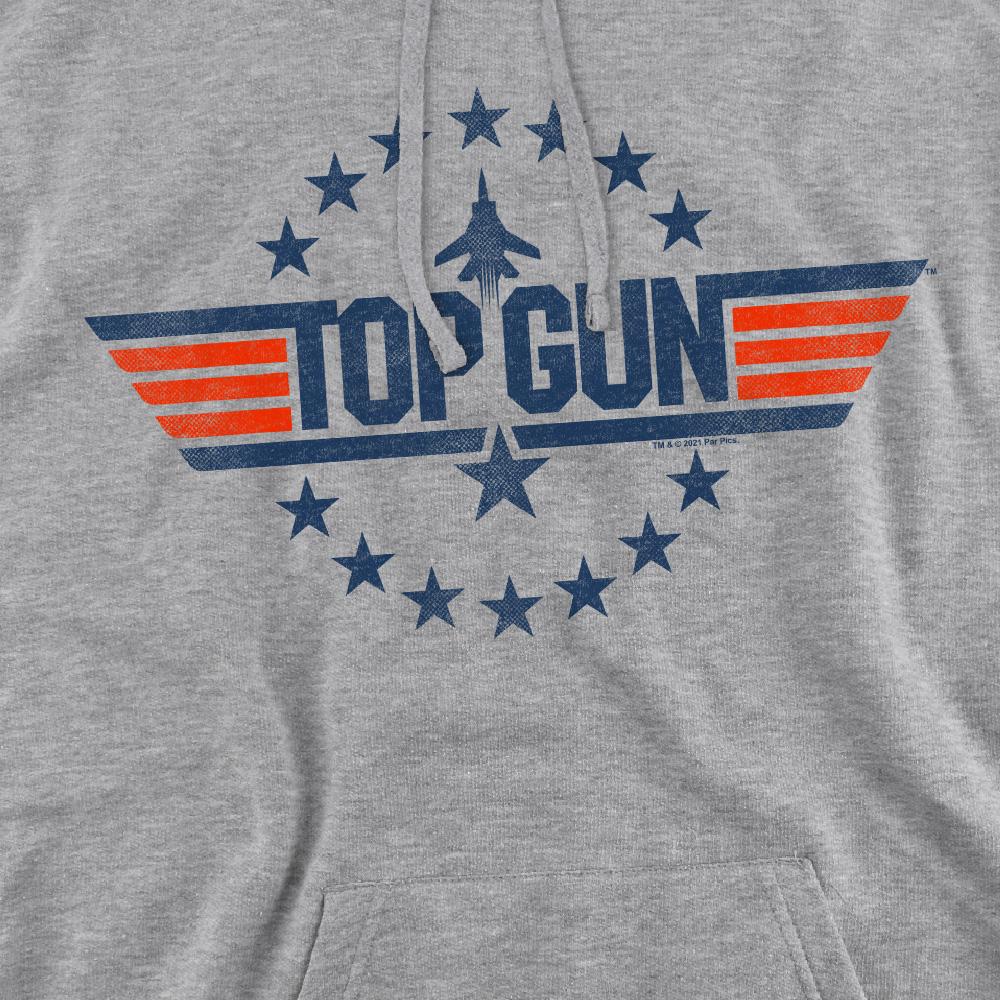 Sport Heather - Pack Shot - Top Gun Mens Star Logo Hoodie