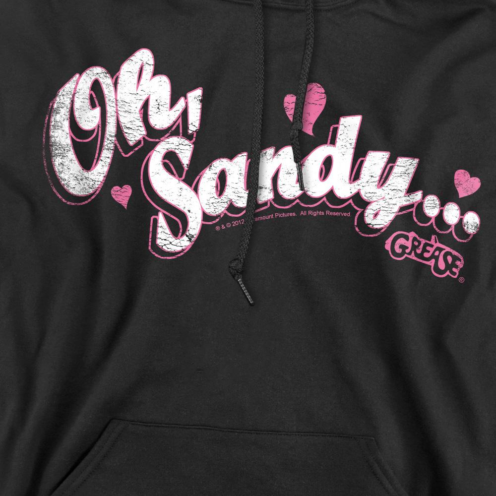 Black - Pack Shot - Grease Mens Oh Sandy Hoodie